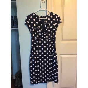 ModCloth Polka Dot Fitted Dress